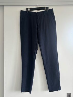 Men's Classic Navy Dress Pants - Slim Tailored Fit by J.Crew